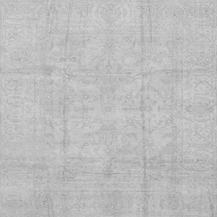 Square Oriental Gray Traditional Rug, abs3893gry