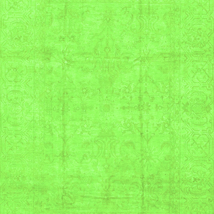Machine Washable Oriental Green Traditional Area Rugs, wshabs3893grn