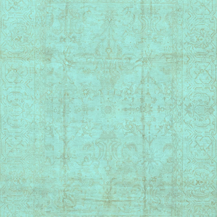 Machine Washable Oriental Light Blue Traditional Rug, wshabs3893lblu