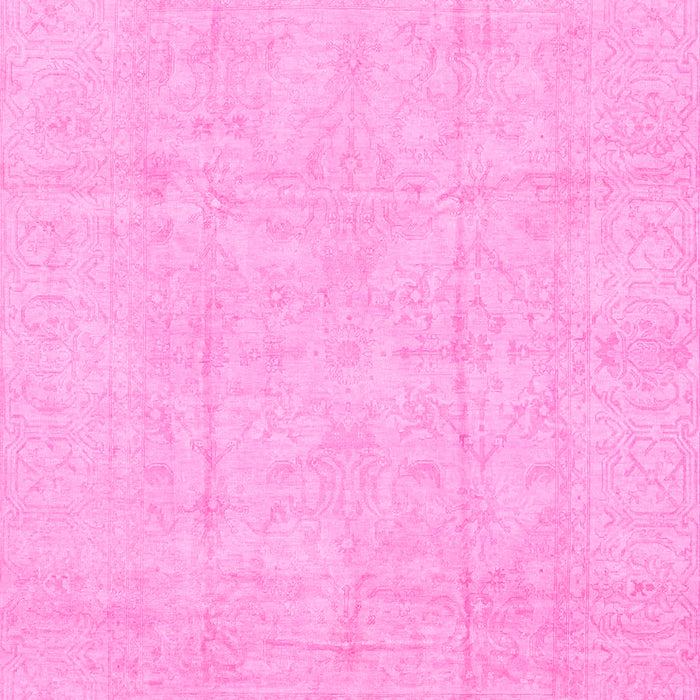 Machine Washable Oriental Pink Traditional Rug, wshabs3893pnk