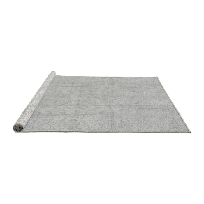 Sideview of Machine Washable Oriental Gray Traditional Rug, wshabs3893gry