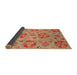 Sideview of Abstract Orange Red Modern Rug, abs3894