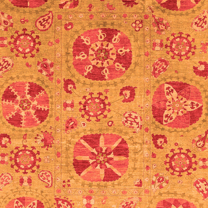 Abstract Orange Modern Rug, abs3894org