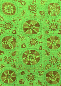 Abstract Green Modern Rug, abs3894grn