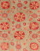 Machine Washable Abstract Orange Red Rug, wshabs3894