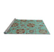 Sideview of Machine Washable Abstract Light Blue Modern Rug, wshabs3894lblu