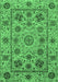 Abstract Emerald Green Modern Rug, abs3895emgrn