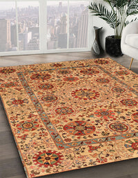 Abstract Orange Modern Rug, abs3895