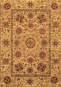 Abstract Brown Modern Rug, abs3895brn