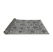 Sideview of Abstract Gray Modern Rug, abs3895gry