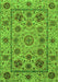 Abstract Green Modern Rug, abs3895grn