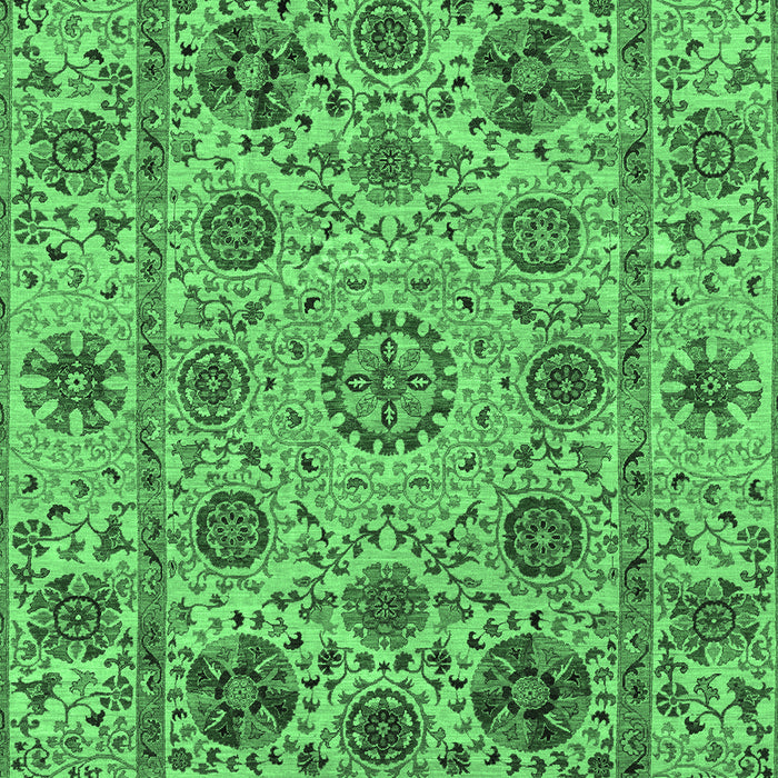 Machine Washable Abstract Emerald Green Modern Area Rugs, wshabs3895emgrn