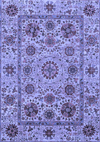 Abstract Blue Modern Rug, abs3895blu