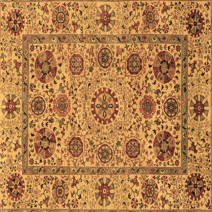 Square Machine Washable Abstract Brown Modern Rug, wshabs3895brn