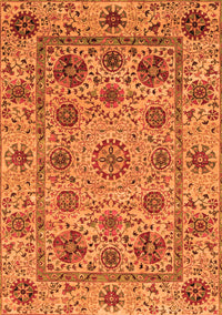 Abstract Orange Modern Rug, abs3895org