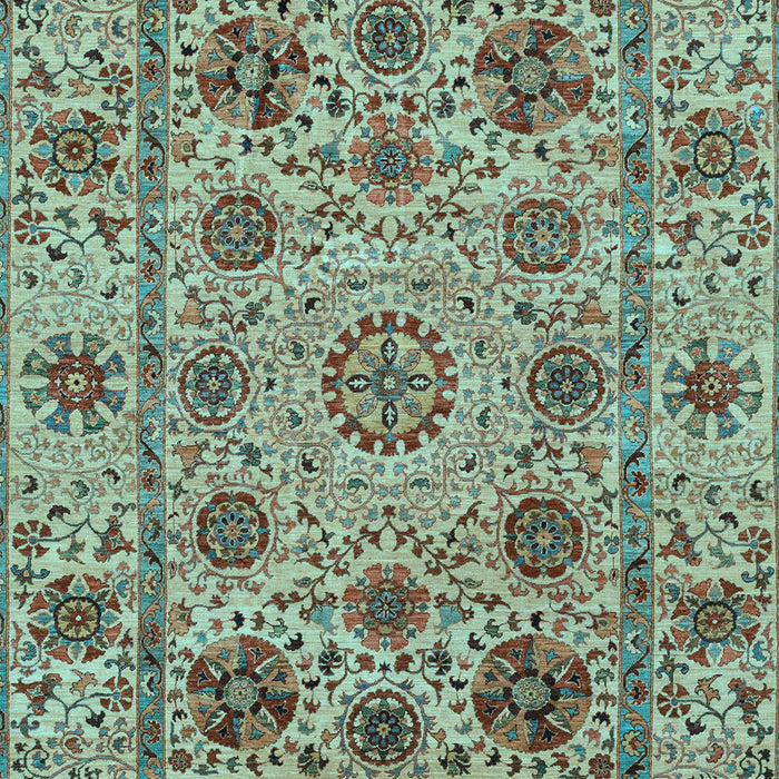 Abstract Light Blue Modern Rug, abs3895lblu