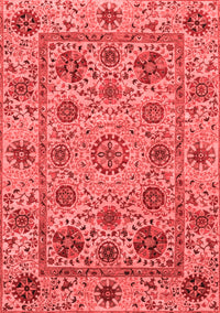 Abstract Red Modern Rug, abs3895red