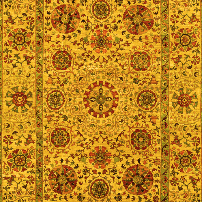 Abstract Yellow Modern Rug, abs3895yw