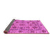 Sideview of Abstract Purple Modern Rug, abs3895pur