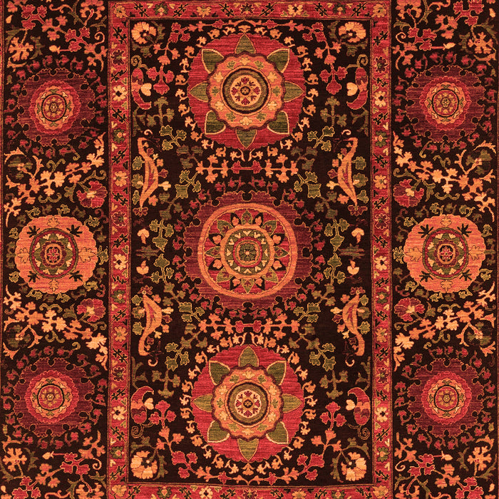 Abstract Orange Modern Rug, abs3896org