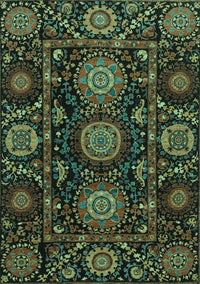 Abstract Turquoise Modern Rug, abs3896turq