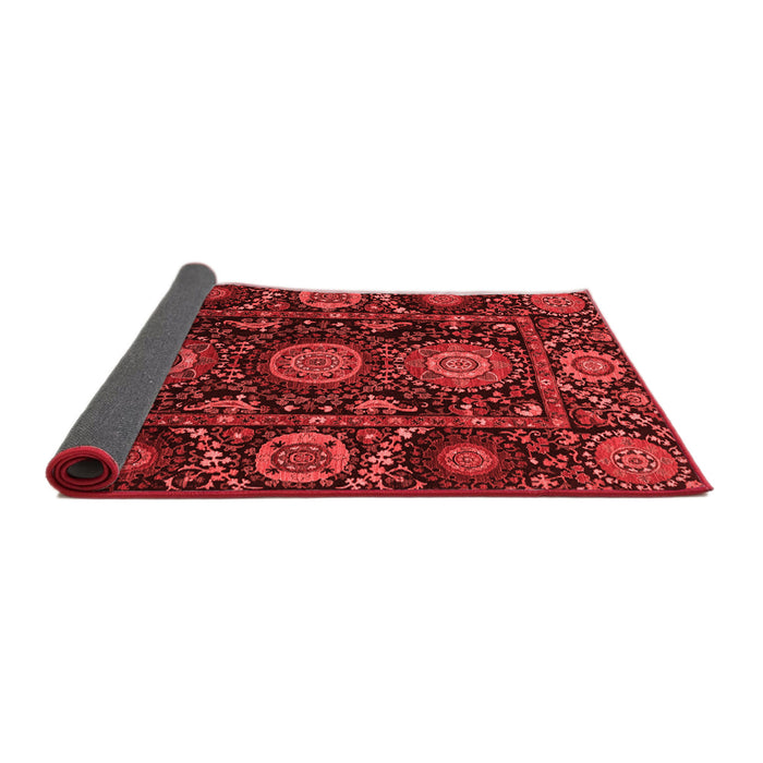 Abstract Red Modern Area Rugs