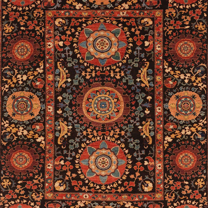 Machine Washable Abstract Red Rug, wshabs3896