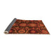 Sideview of Abstract Orange Modern Rug, abs3896org