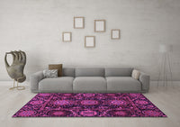 Machine Washable Abstract Purple Modern Rug, wshabs3896pur