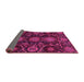 Sideview of Abstract Pink Modern Rug, abs3896pnk