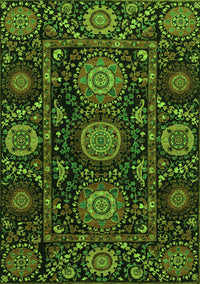 Abstract Green Modern Rug, abs3896grn