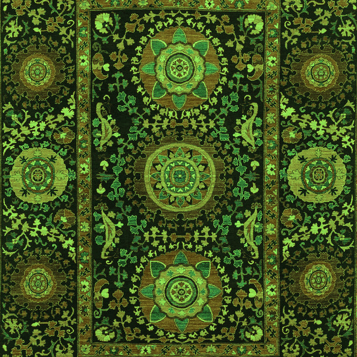 Abstract Green Modern Rug, abs3896grn