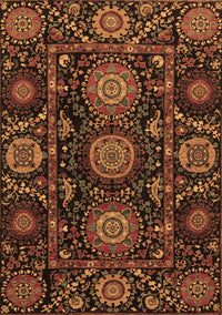 Abstract Brown Modern Rug, abs3896brn