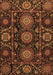 Abstract Brown Modern Rug, abs3896brn