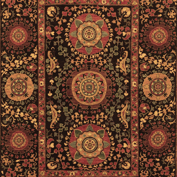 Abstract Brown Modern Rug, abs3896brn