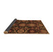 Sideview of Abstract Brown Modern Rug, abs3896brn