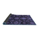 Sideview of Abstract Blue Modern Rug, abs3896blu