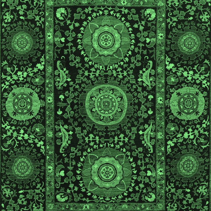 Machine Washable Abstract Emerald Green Modern Area Rugs, wshabs3896emgrn