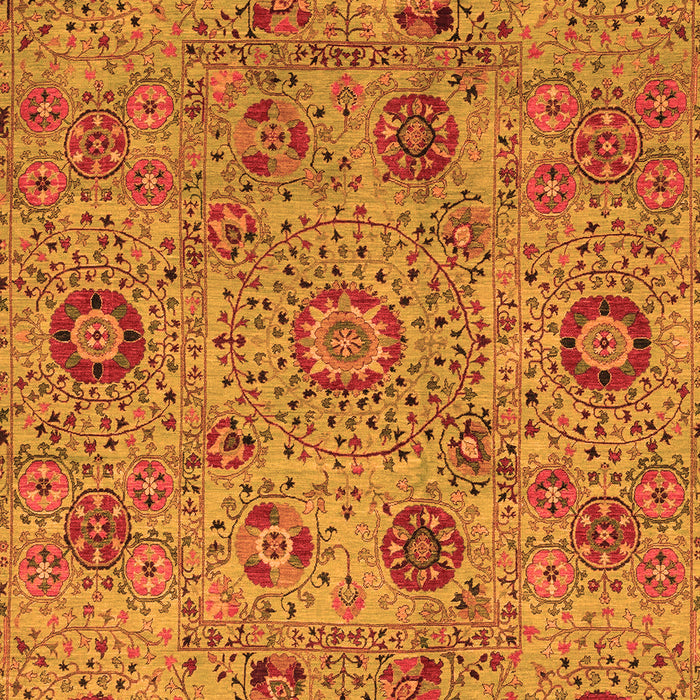 Machine Washable Abstract Orange Modern Area Rugs, wshabs3897org