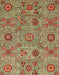 Abstract Copper Green Modern Rug, abs3897