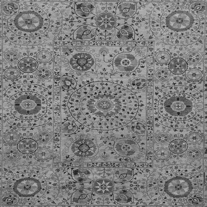 Square Machine Washable Abstract Gray Modern Rug, wshabs3897gry