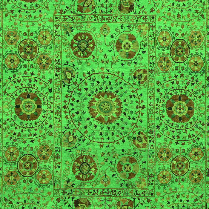 Abstract Green Modern Rug, abs3897grn
