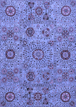 Abstract Blue Modern Rug, abs3897blu