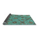 Sideview of Abstract Light Blue Modern Rug, abs3897lblu