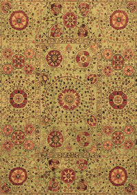 Abstract Brown Modern Rug, abs3897brn