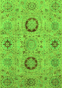 Abstract Green Modern Rug, abs3898grn