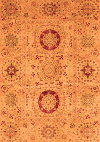 Abstract Orange Modern Rug, abs3898org