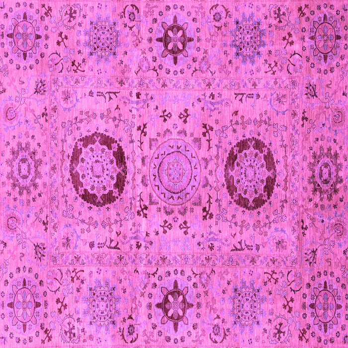 Square Abstract Purple Modern Rug, abs3898pur