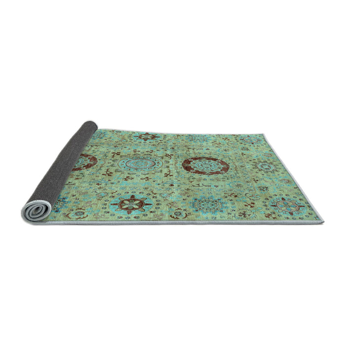 Sideview of Abstract Light Blue Modern Rug, abs3898lblu