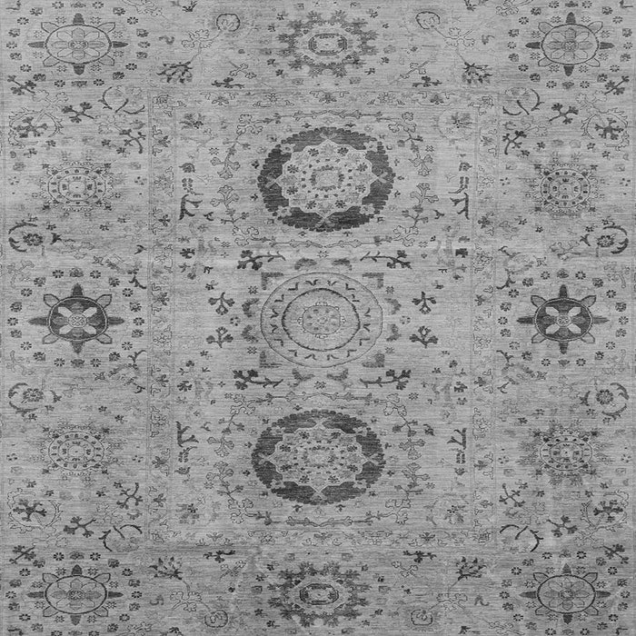 Square Abstract Gray Modern Rug, abs3898gry